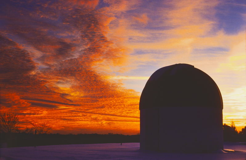 1978, December - Sunset over B-Dome