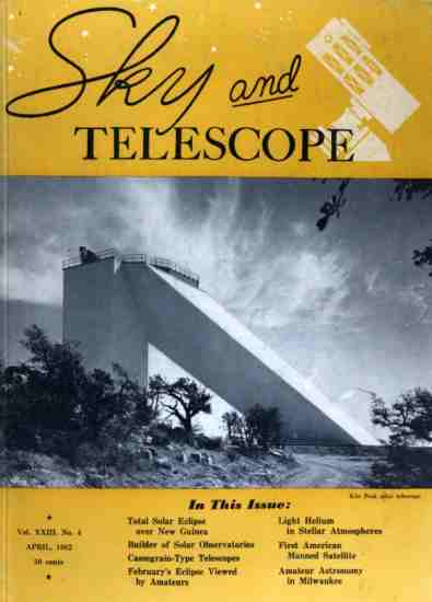 Sky and Telescope, April 1962