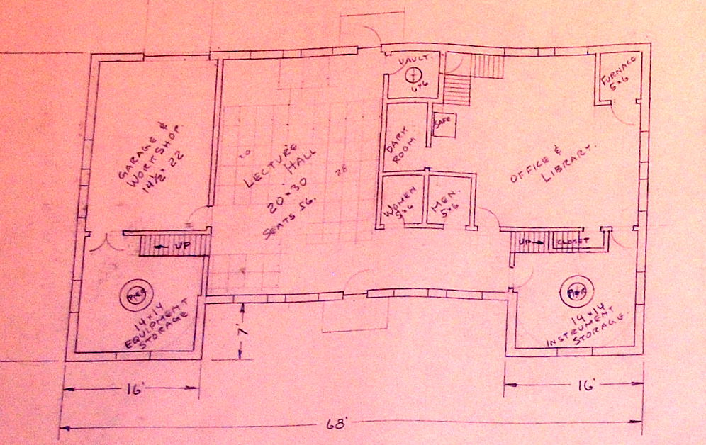 1962 plan for a new observatory