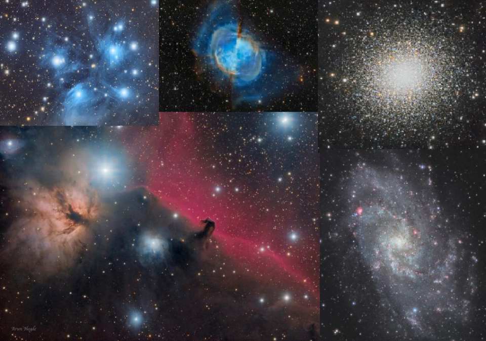 Deep Space Objects Collage