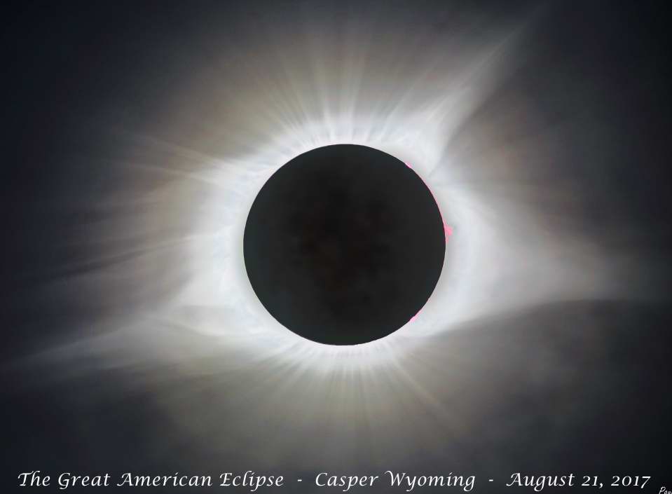 Sun's corona during the 2017 Total Solar Eclipse by Paul Borchardt. MAS image.