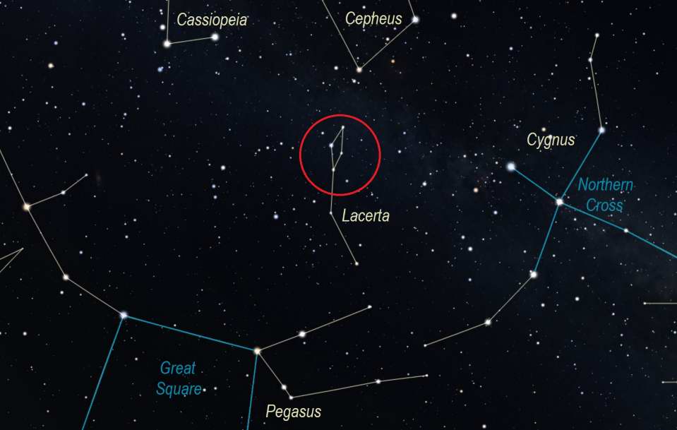 Little Cassiopeia finder chart - Stellarium