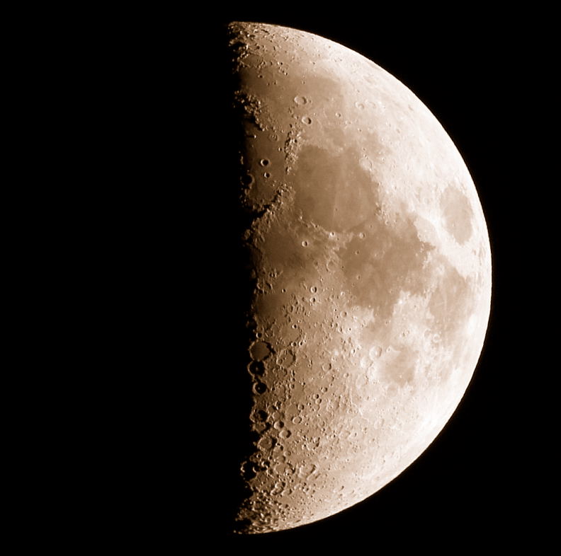 First Quarter Moon by John Asztalos - Milwaukee Astronomical Society image