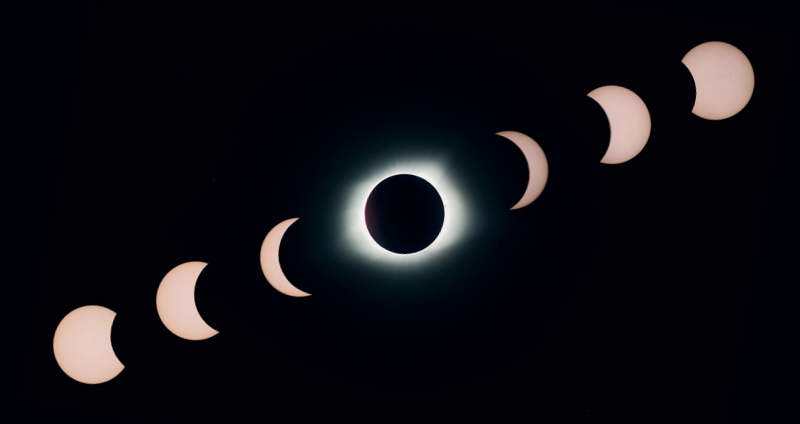 Solar eclipse collage - MAS images