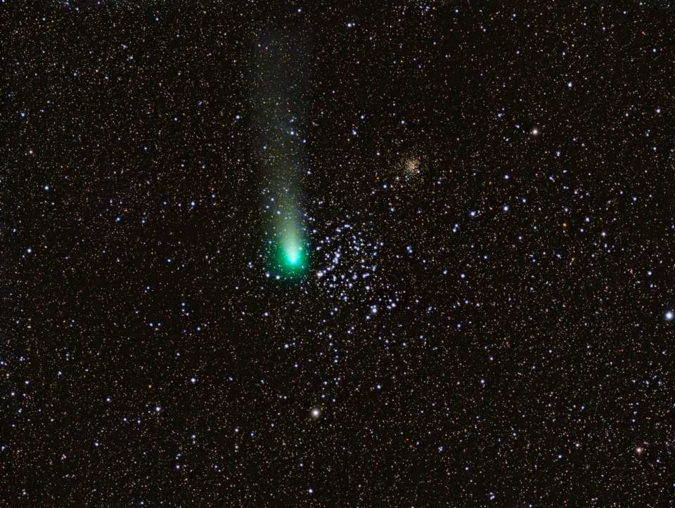 Comet 21p Giacobini-Zinner and M35 by Chad Andrist 