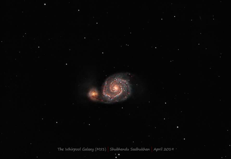 M51 - Whirlpool Galaxy by Shubhendu Sadhukhan 