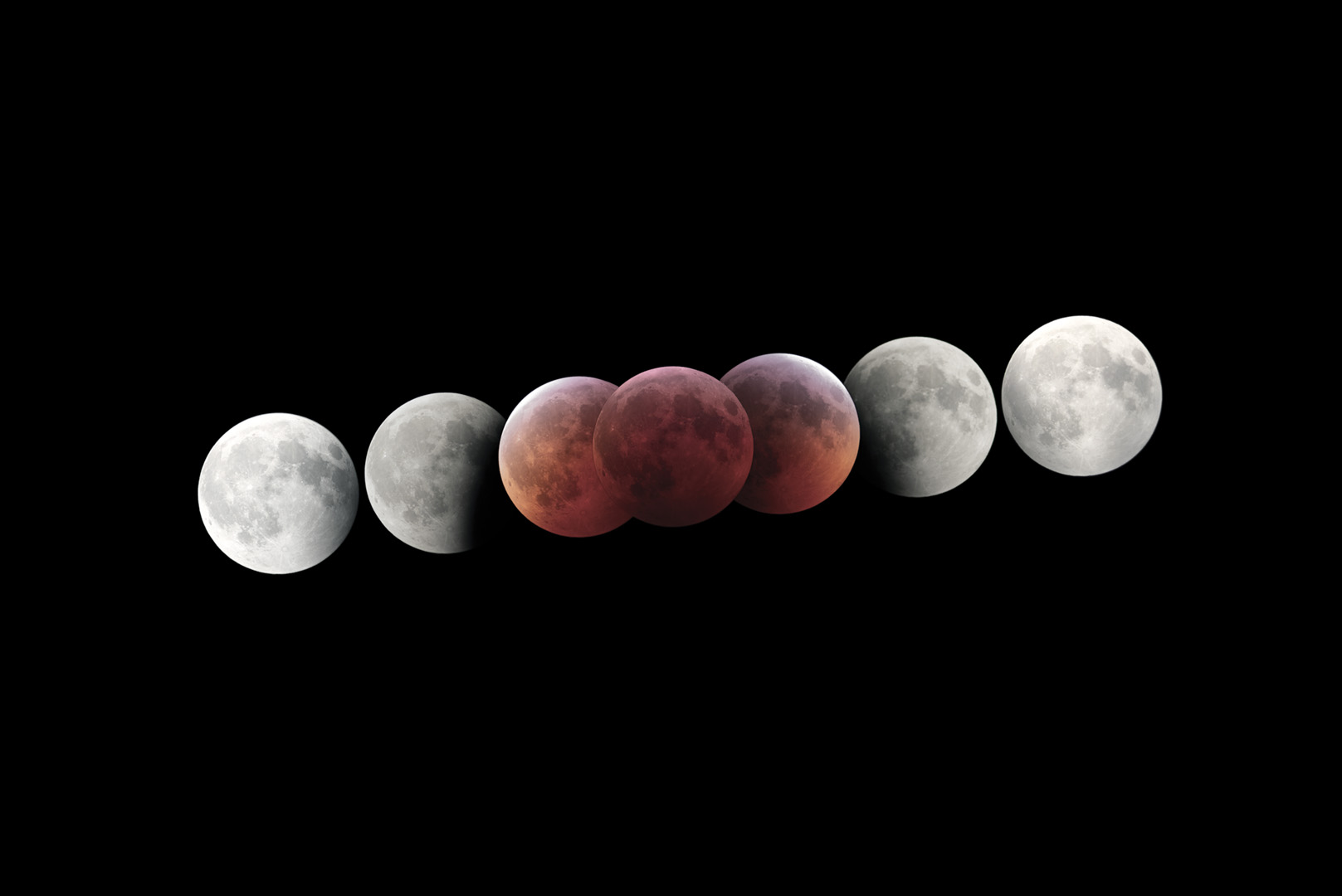 Total Lunar Eclipse - Composite by John Asztalos 