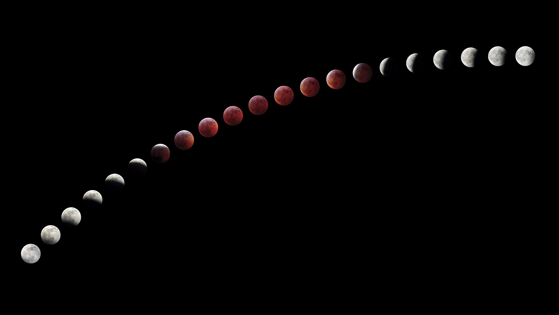 Total Lunar Eclipse - Composite by John Asztalos 