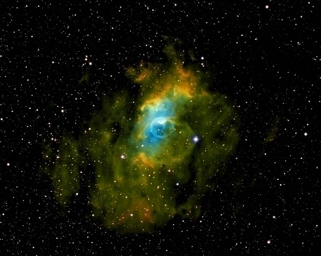 Bubble Nebula  by Dennis Roscoe 