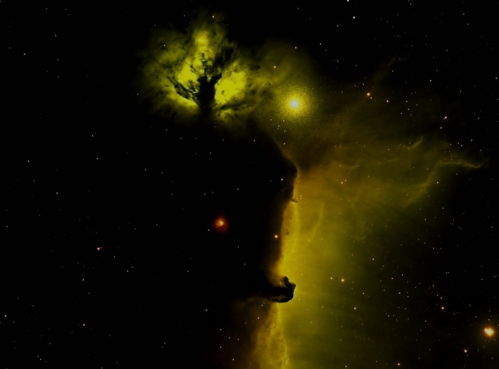 Horsehead / Flame Nebula by Dennis Roscoe 