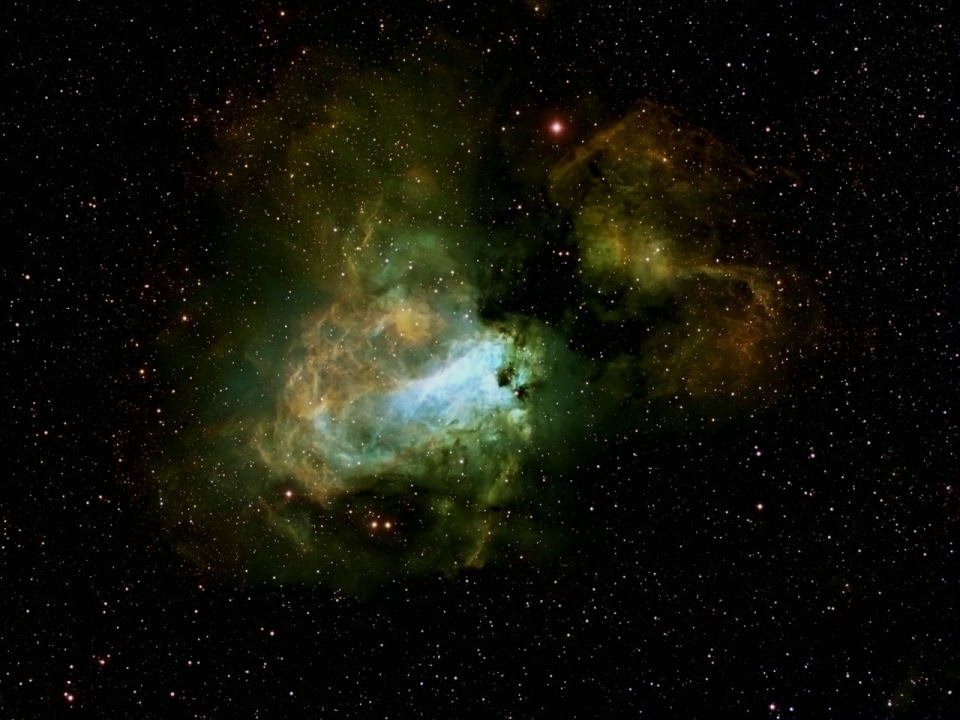 M17 - Swan Nebula  by Dennis Roscoe 