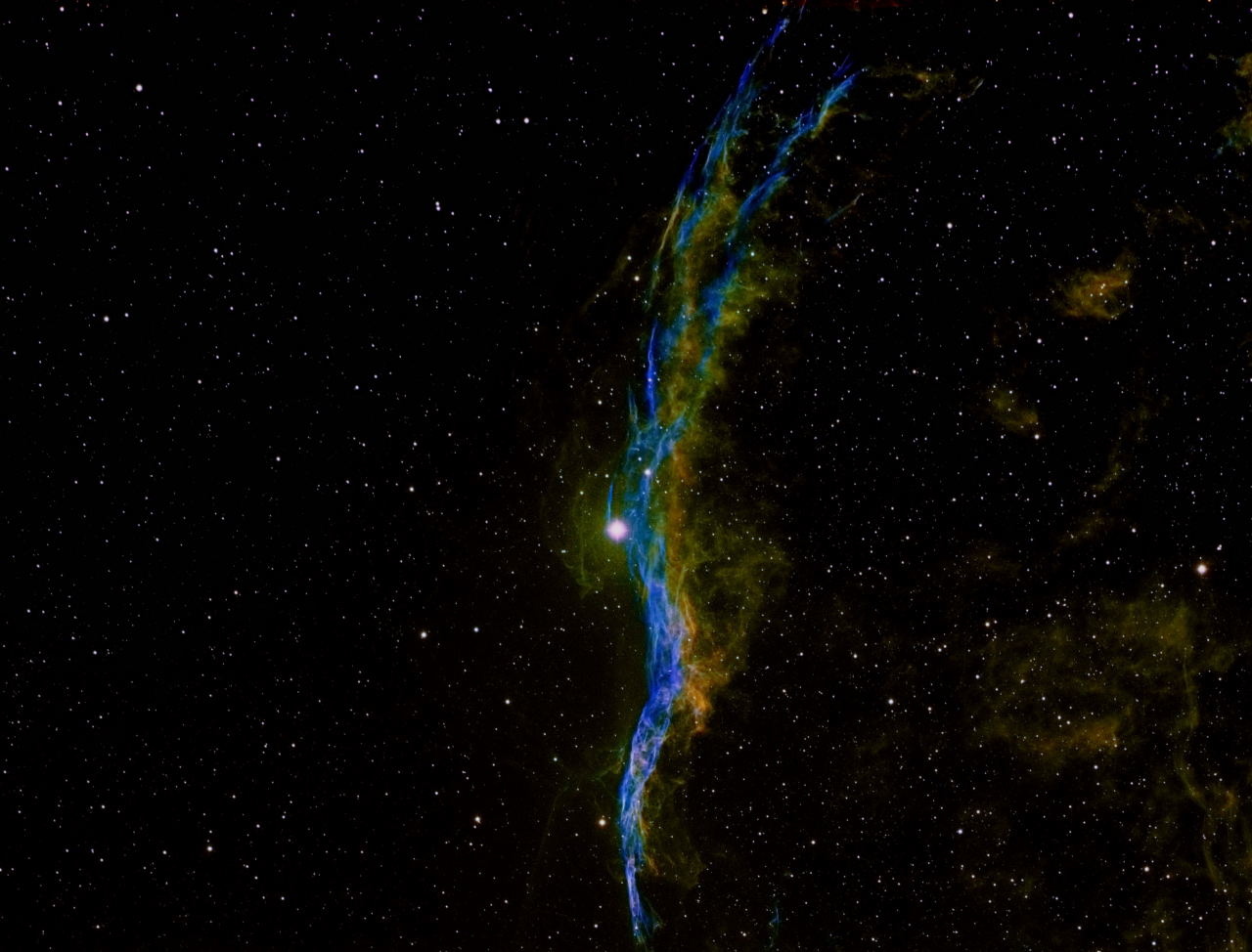 Veil Nebula by Dennis Roscoe 