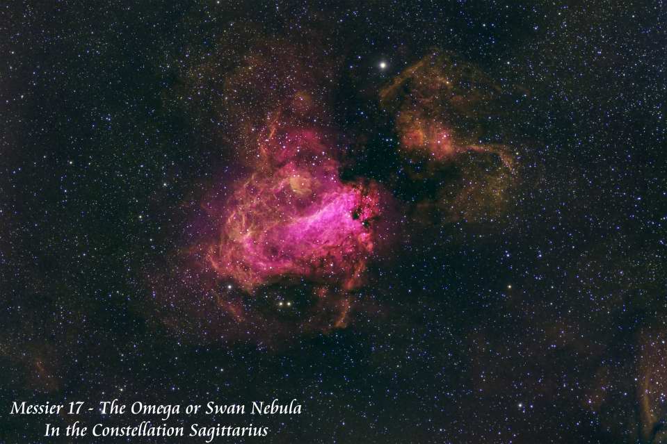M17 - The Nebula with too many names.   by Paul Borchardt 