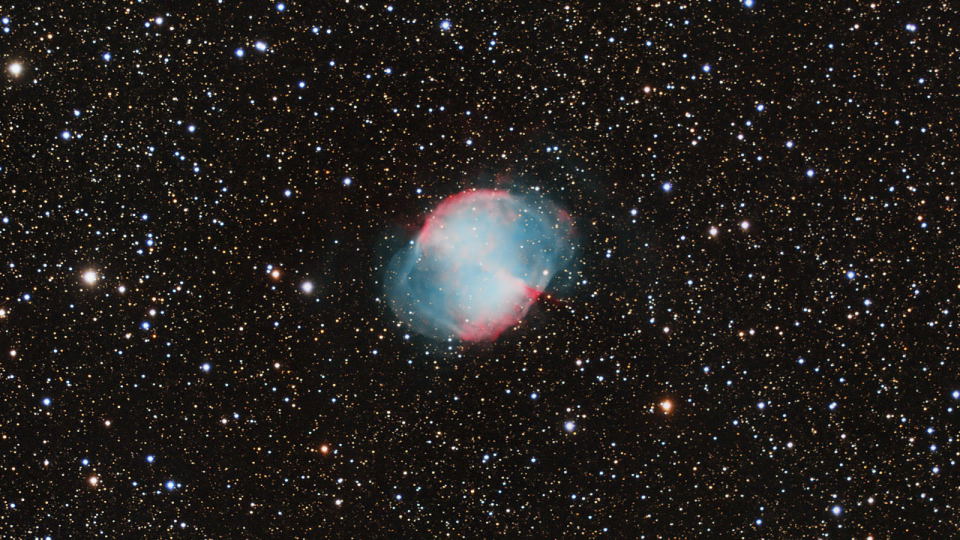 M27 
		- Dumbbell Nebula by Jeff Kraehnke 