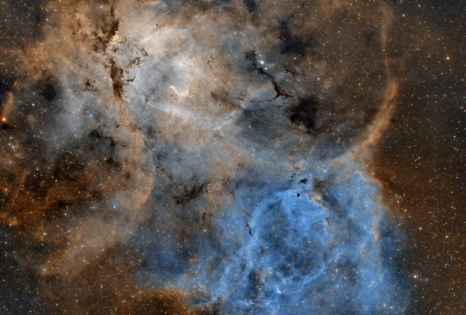 SH2-132 Lion Nebula by Chad Andrist 