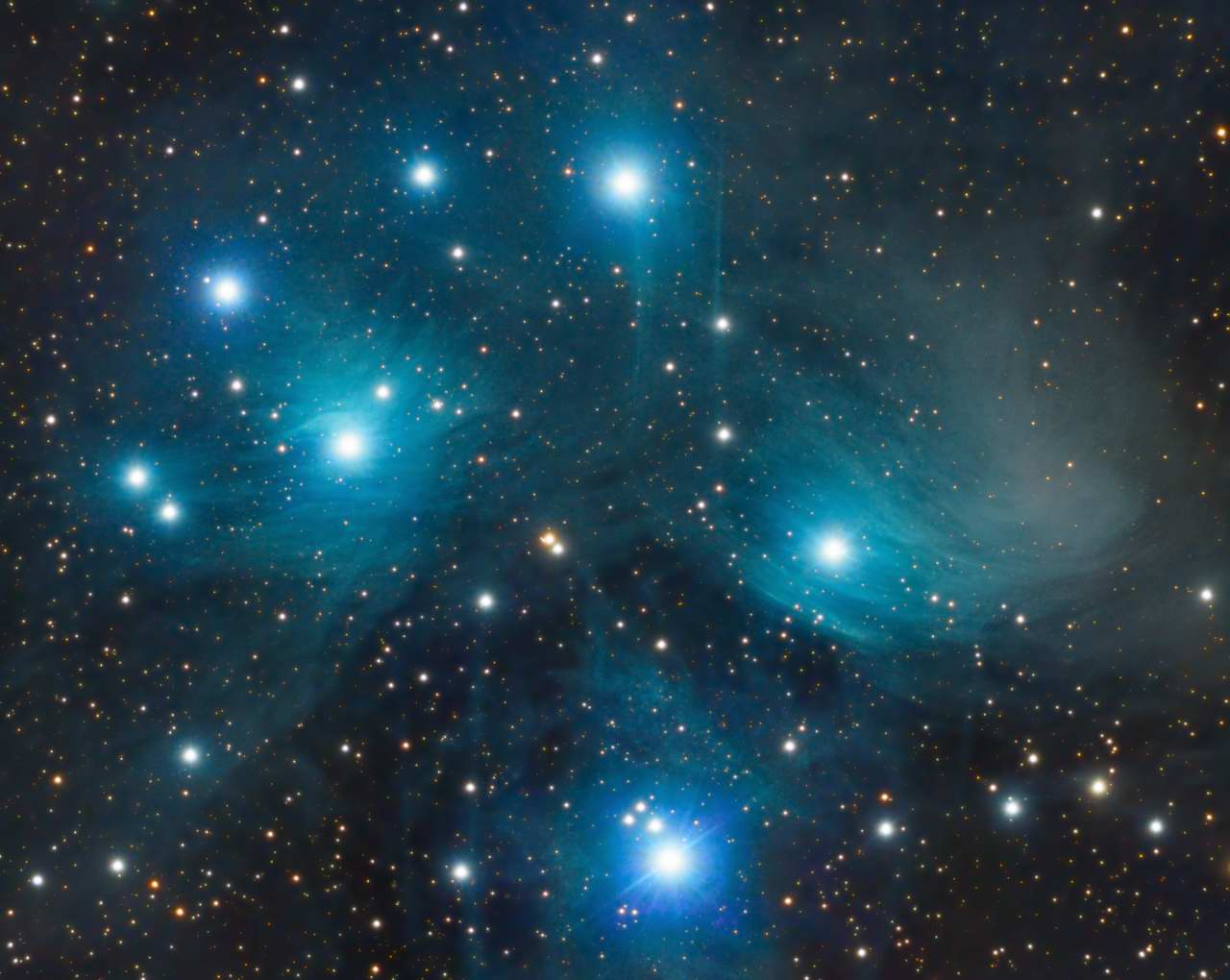 M45 - The Pleiades by Jeff Kraehnke 
