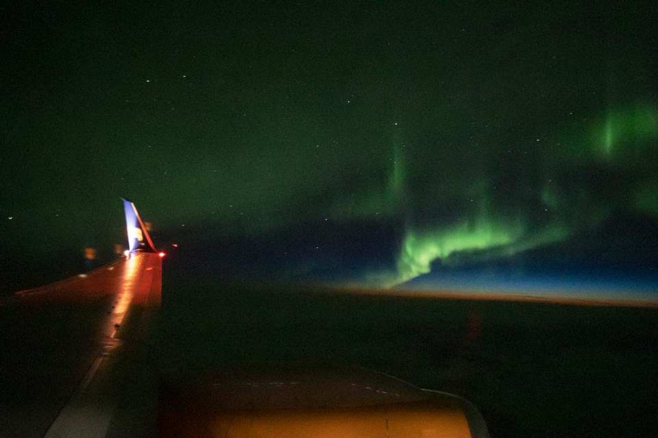 Aurora From a Jet by Nolan Zadra 