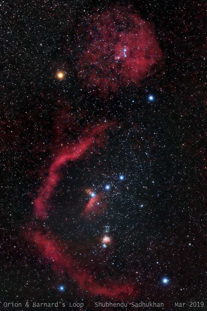 Orion and Barnard's Loop by Shubhendu Sadhukhan 