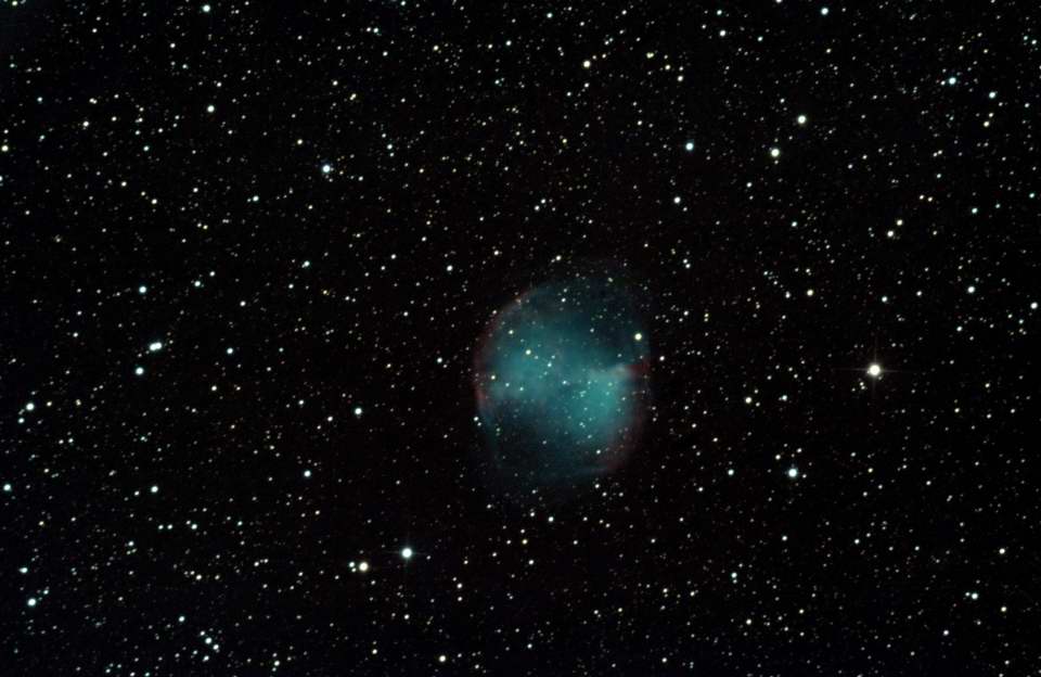 M27 - The Dumbbell Nebula by Guinevere Hicks 