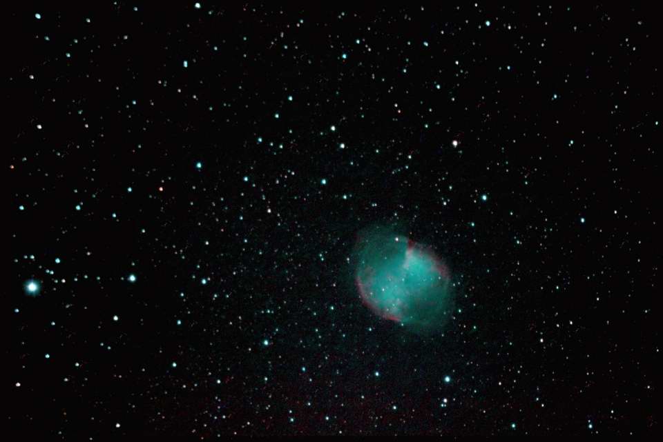M27 - The Dumbbell Nebula by Russ Blankenburg 