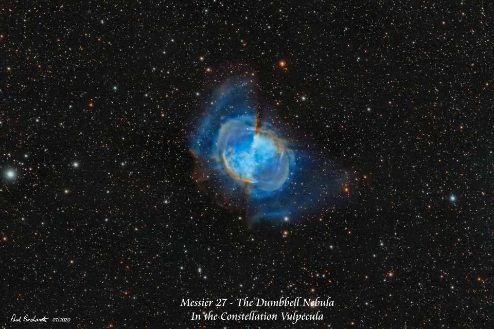 Messier 27 the Butterfly Nebula by Paul Borchardt 