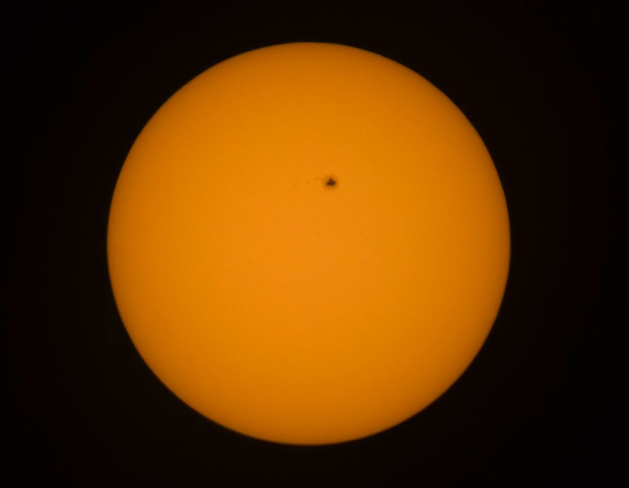 Large Sunspot by Russell Chabot 