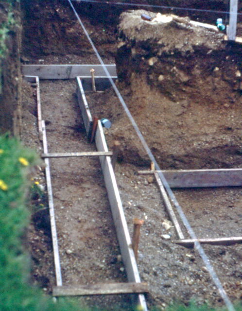 Forms before rebarb.