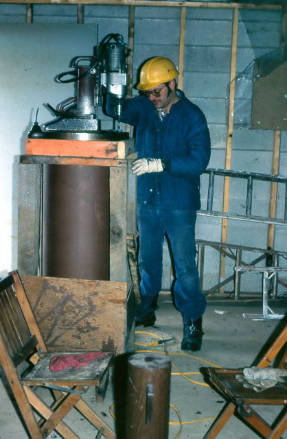 Attach RA disc to polar axis