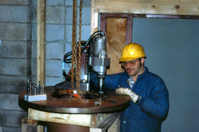 Attach RA disc to polar axis