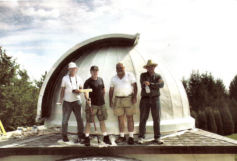 Work Party - Painting the Quonset