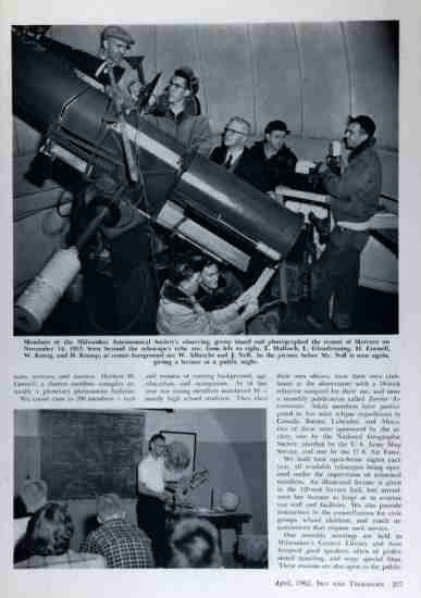 Sky and Telescope, April 1962