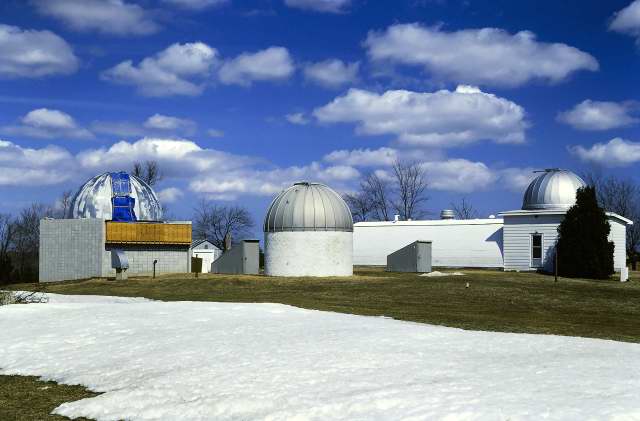 Observatory grounds in early spring, 1982.