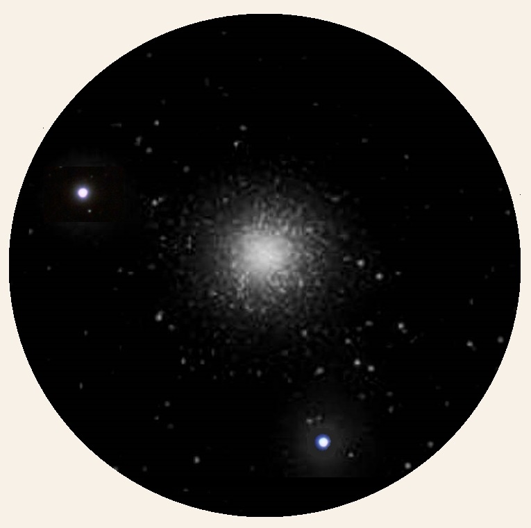 Hercules Cluster - M13 in a small telescope - MAS image