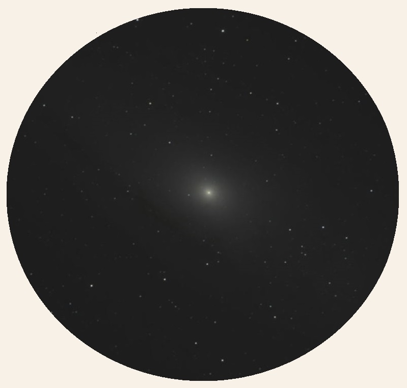 Andromeda Galaxy - M31 in a small telescope - MAS image