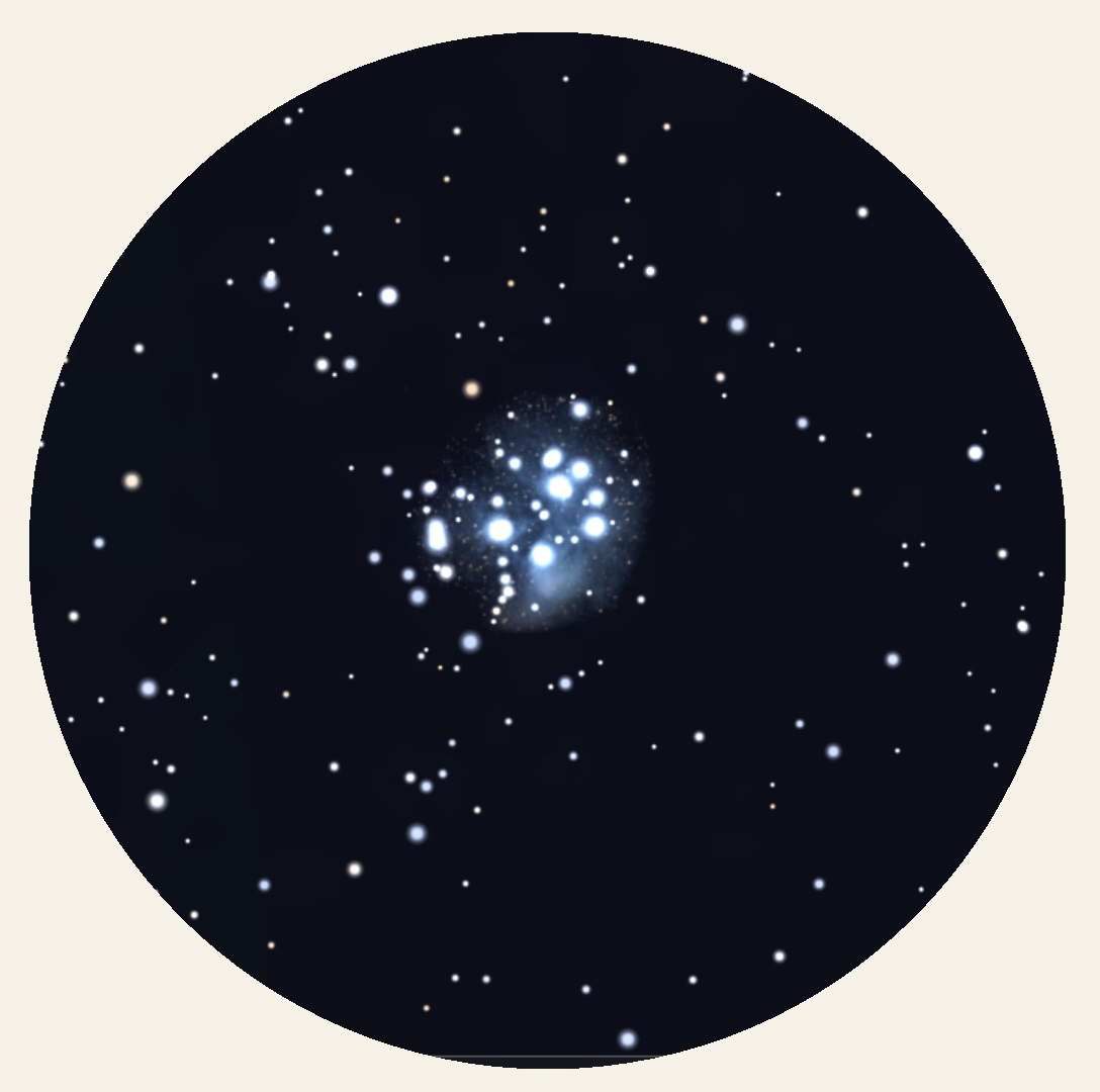 Dipper Bowl / Pleiades / M45 - Stellarium