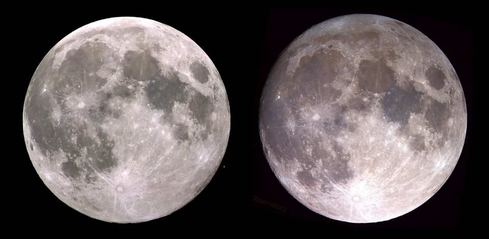 Lunar libration - side by side comparison. MAS images.