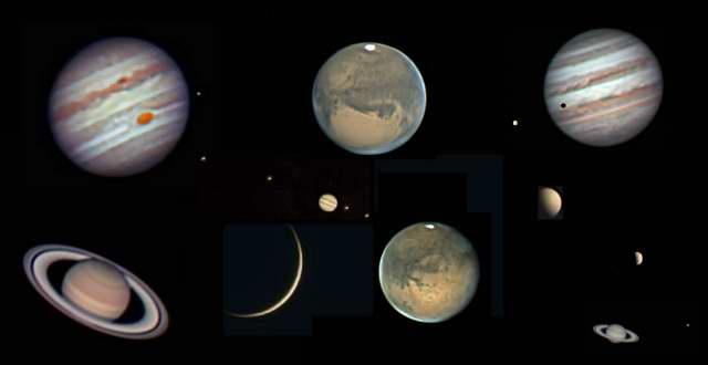 Planet Collage with MAS images