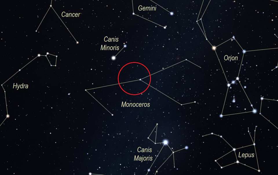 Star Gun finder chart - Stellarium