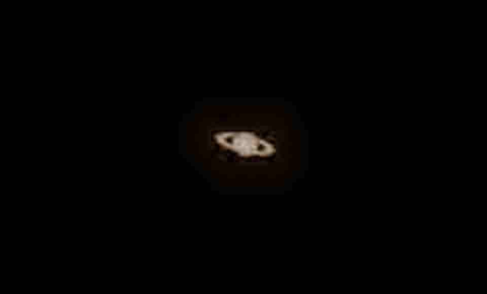 Saturn in a small telescope