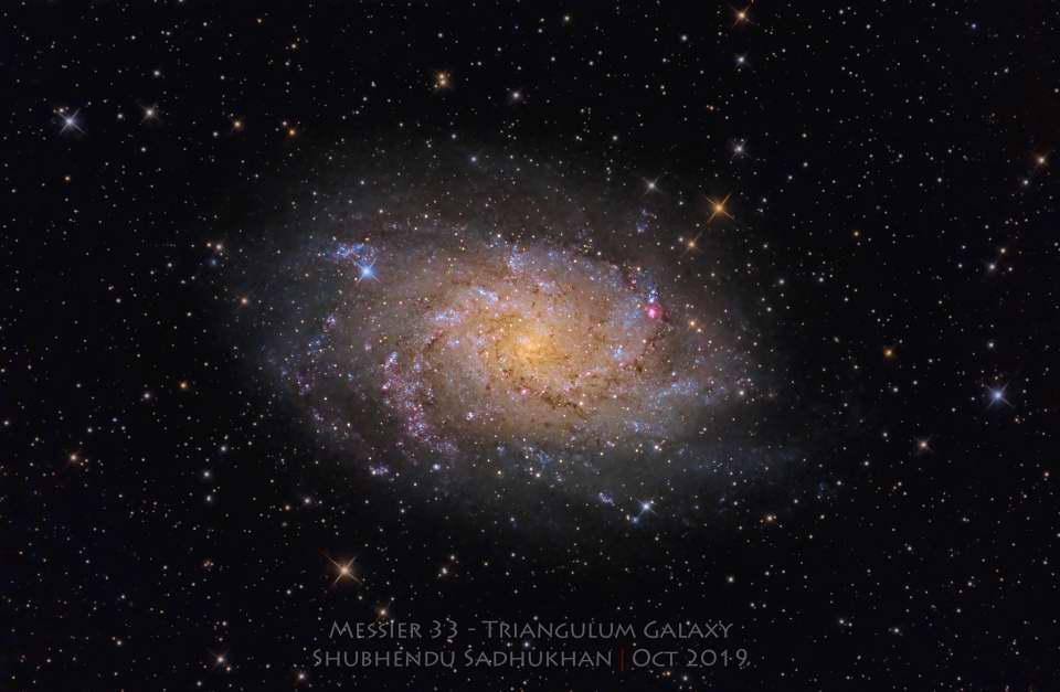 M33 - The Triangulum Galaxy by Shubhendu Sadhukhan 