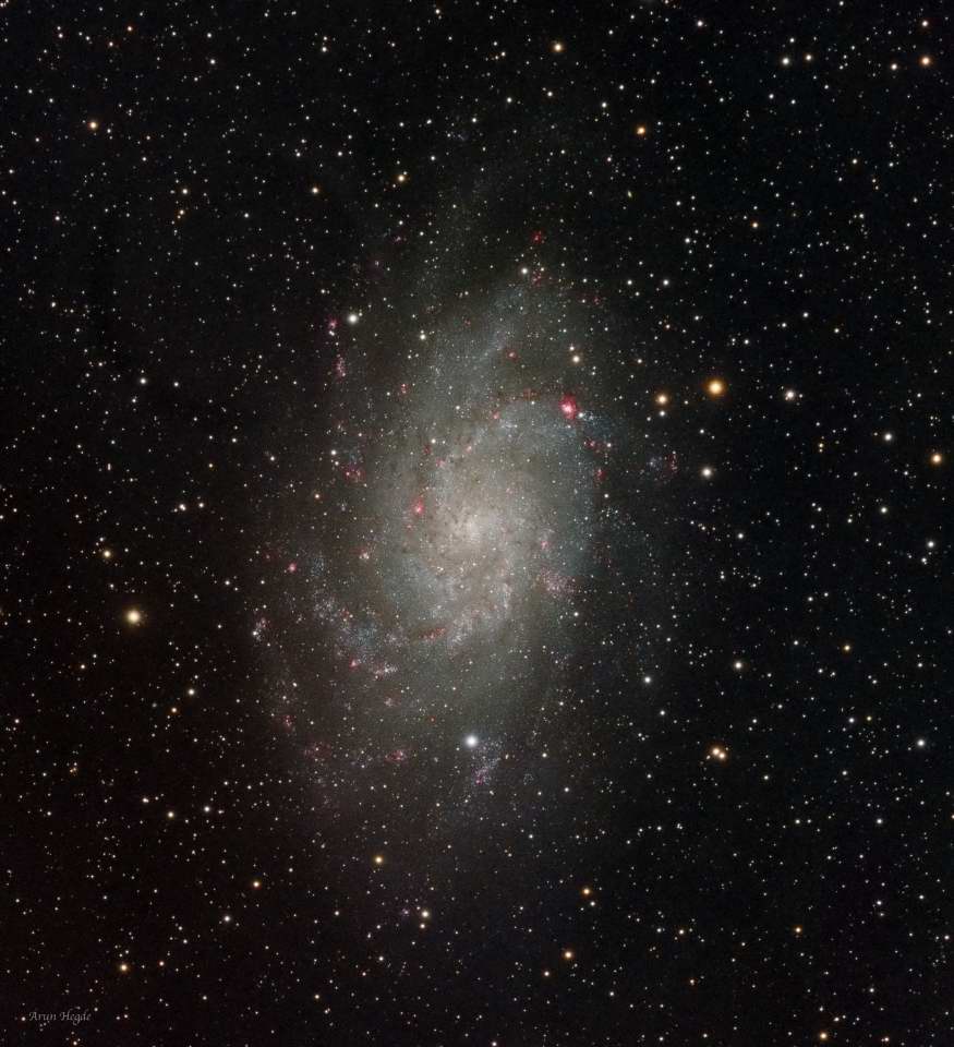 M33 - Triangulum Galaxy by Arun Hegde 