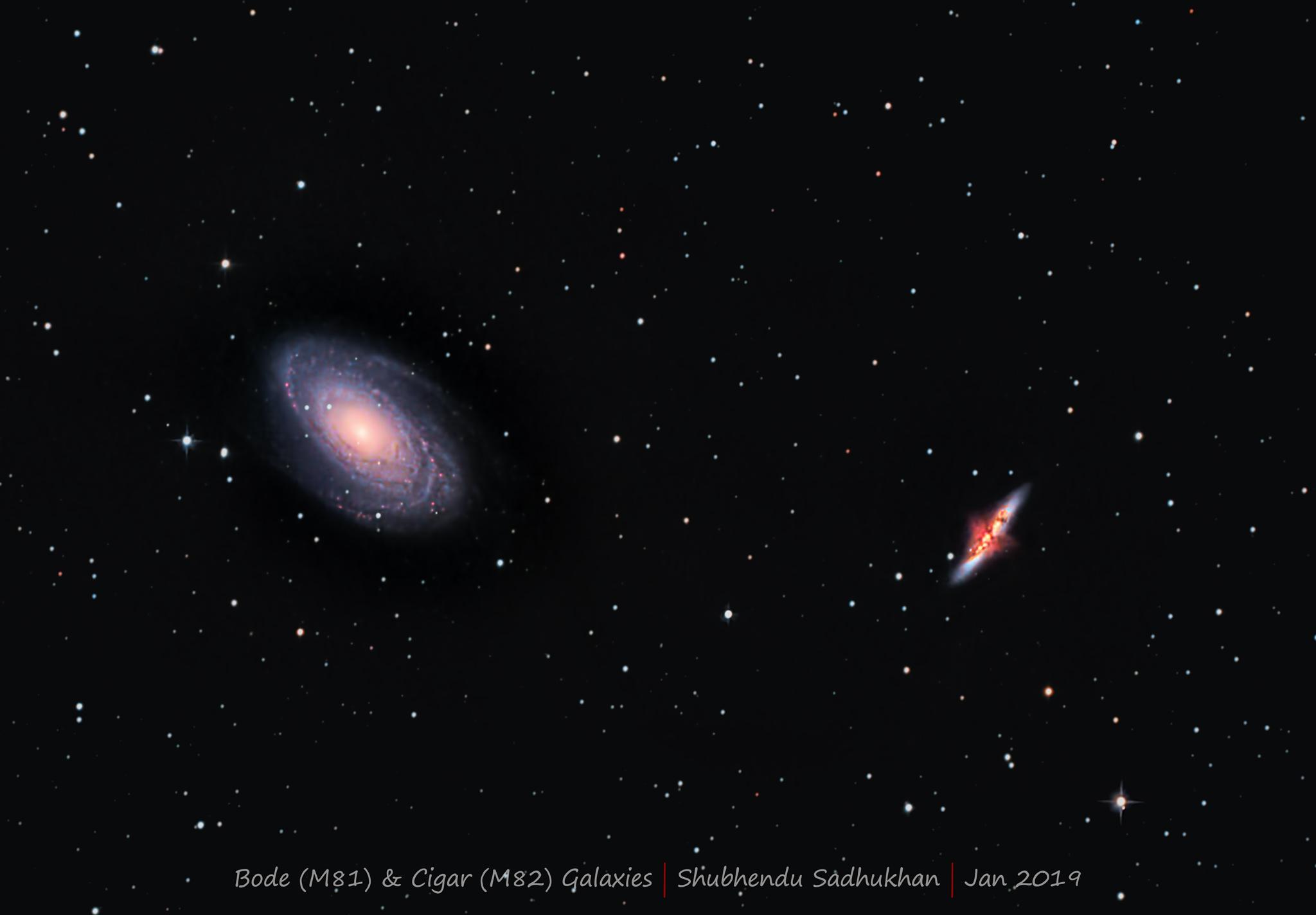 M81 & M82 by Shubhendu Sadhukhan 