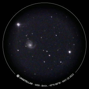 Unistellar eVscope - M99 by Matthew Ryno 