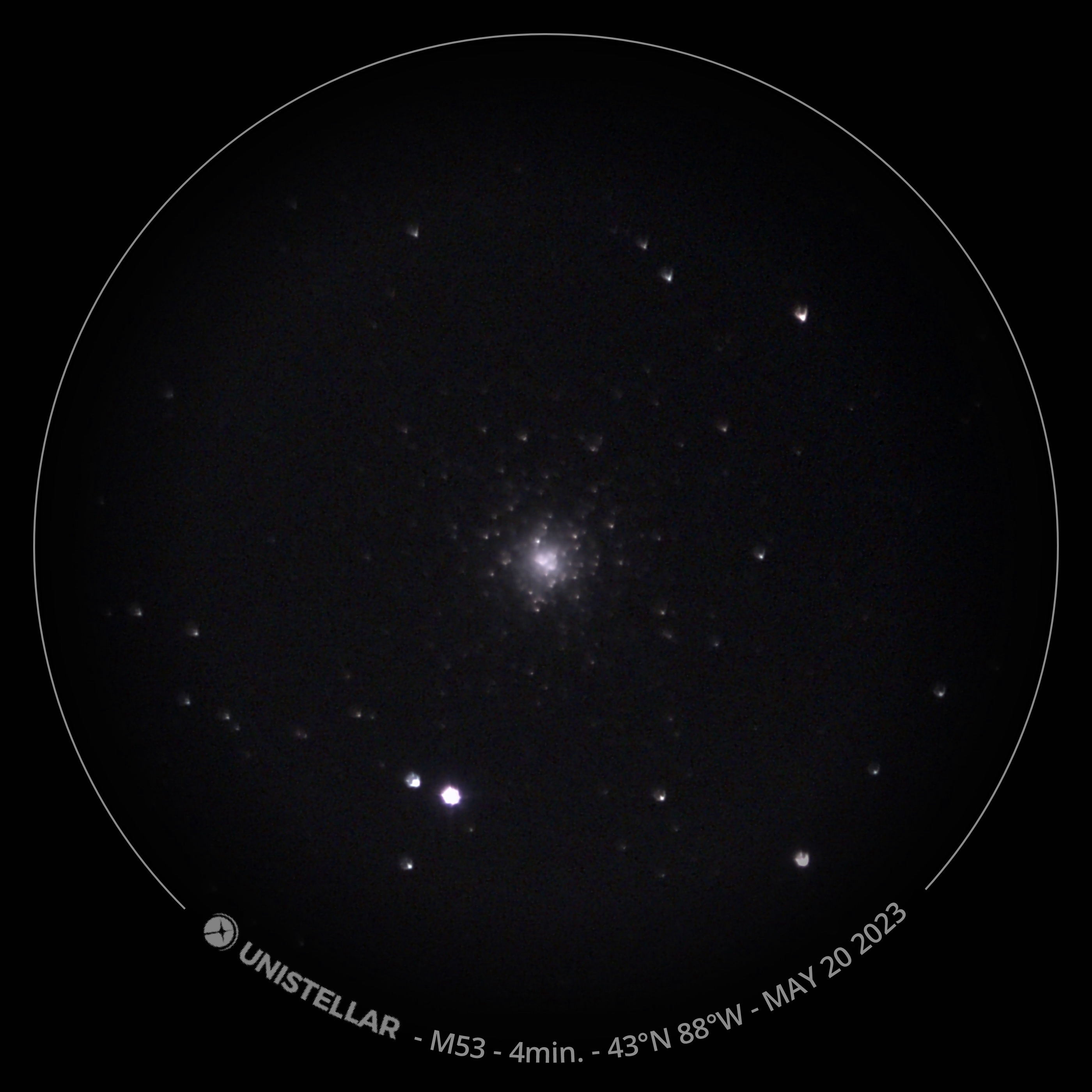 Unistellar eVscope - M53