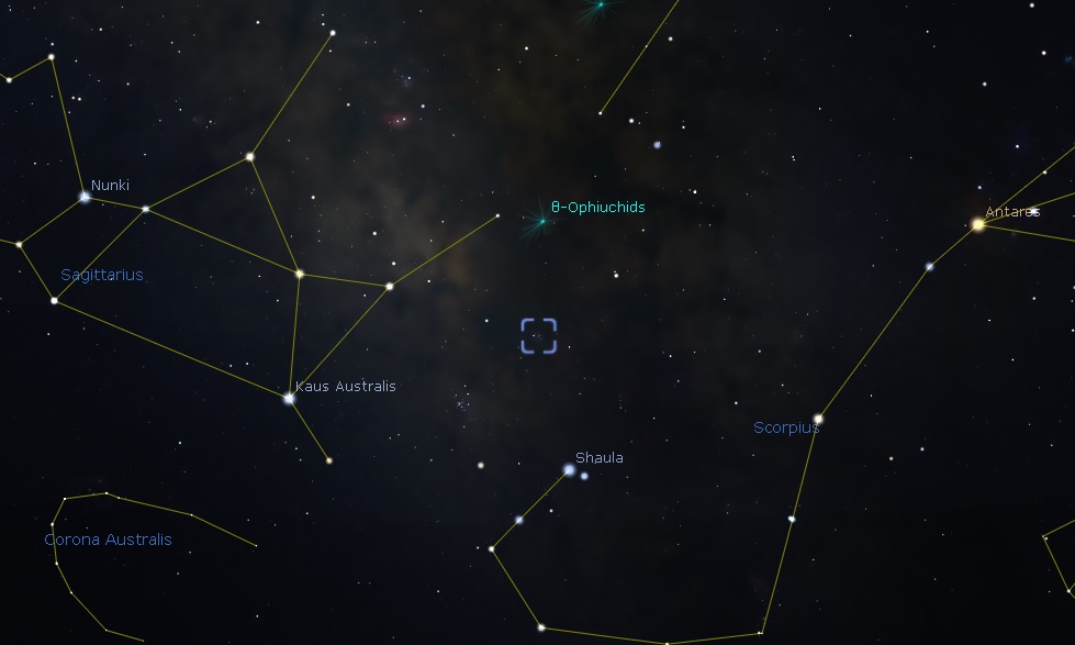 M6 Location - Image From Stellarium