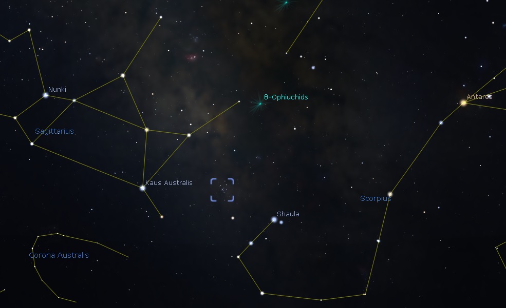 M7 Location - Image From Stellarium