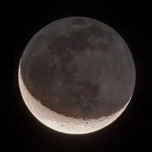 Nov. 20 Crescent Moon by John Asztalos 