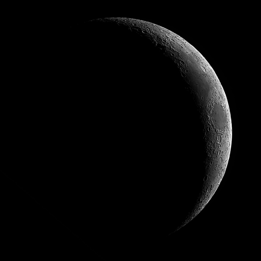 Waxing Crescent Moon by Jeff Kraehnke 