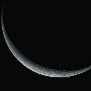 Waning Crescent Moon after the Perseids by Matthew Ryno 