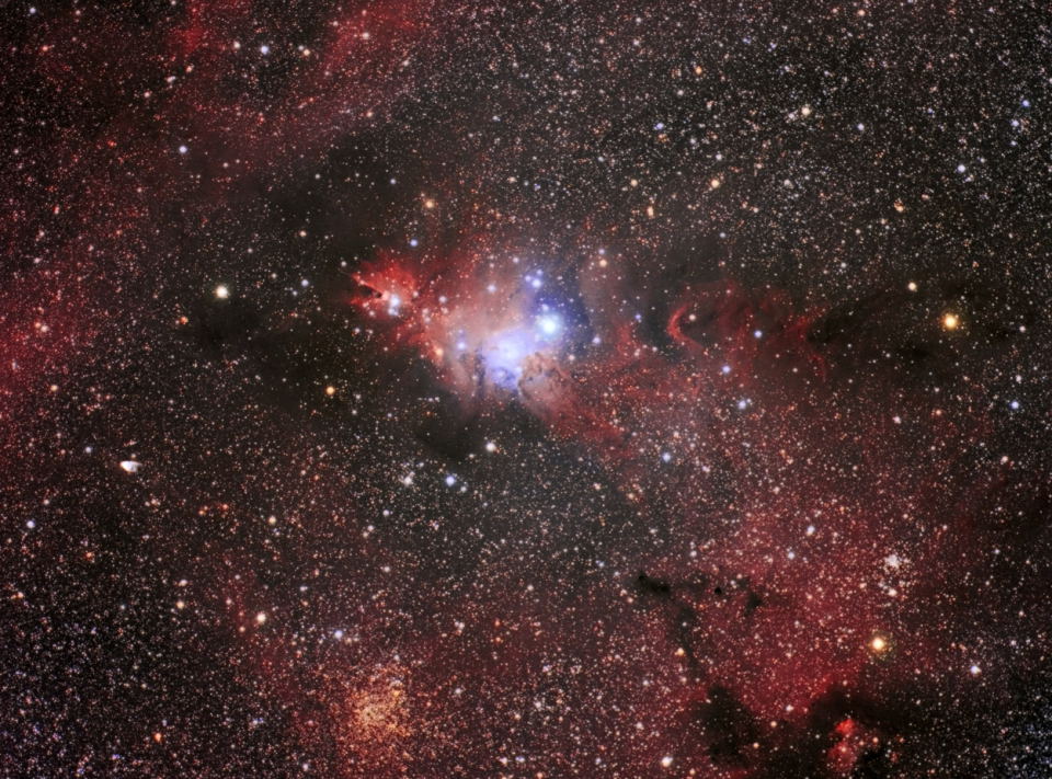 NGC 2264 - Cave Nebula by Tom Schmidtkunz 
